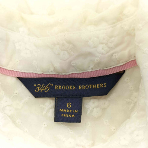 ブルックスブラザーズ 346 BROOKS BROTHERS 総柄 ラウンドカラー シャツワンピース レディース 6