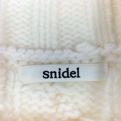 スナイデル snidel ビッグケーブルニットワンピース レディース FREE
