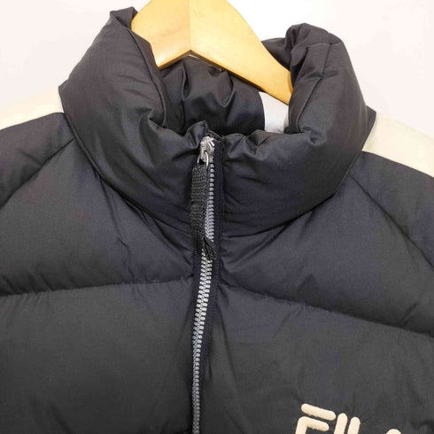 フィラ FILA 刺繍ロゴ 袖ライン ダウンジャケット メンズ import:L