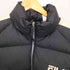 フィラ FILA 刺繍ロゴ 袖ライン ダウンジャケット メンズ import:L