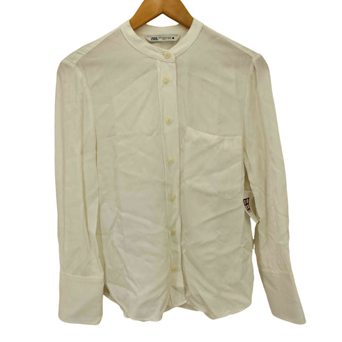 ザラ ZARA バンドカラーシャツ レディース xs
