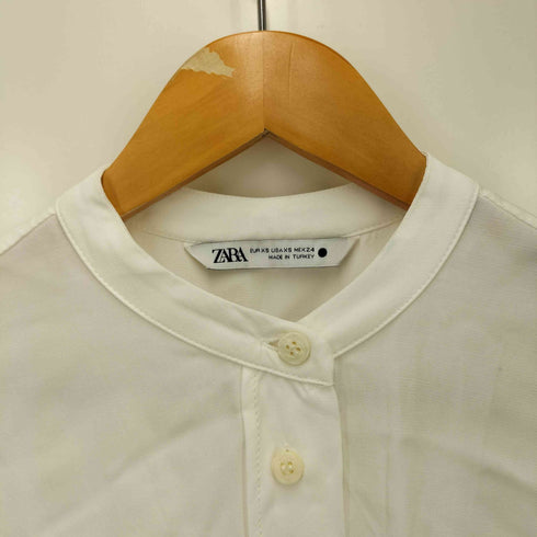ザラ ZARA バンドカラーシャツ レディース xs