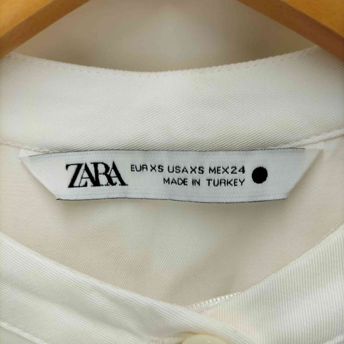 ザラ ZARA バンドカラーシャツ レディース xs