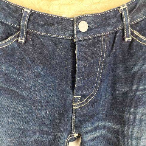 ミナペルホネン mina perhonen コットンリネンデニムパンツ レディース 40