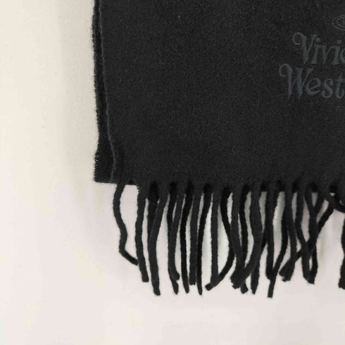 ヴィヴィアンウエストウッド Vivienne Westwood ロゴ刺繍 ウール マフラー メンズ