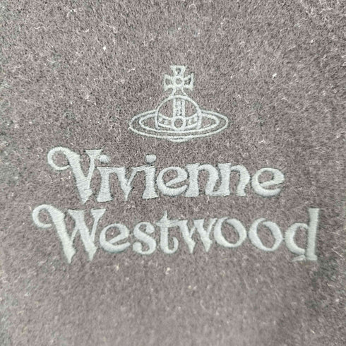 ヴィヴィアンウエストウッド Vivienne Westwood ロゴ刺繍 ウール マフラー メンズ