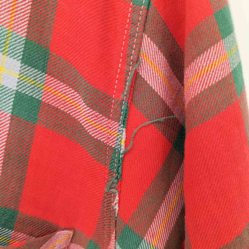 BOND STREET 50S~60S レーヨンチェックオープンカラーシャツ メンズ import:S