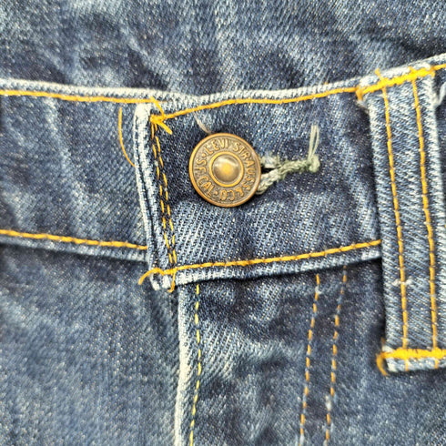 リーバイス Levis 70S 74年製 SCOVILジップ 505-0217 黒カン バックポケット裏シングルステッチ ボタン裏16 66前期 メンズ W33