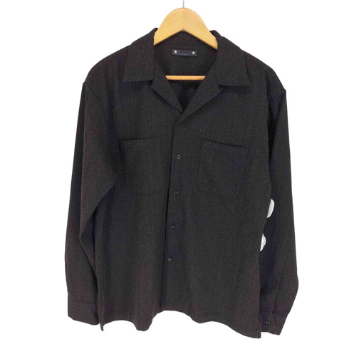 マインデニム MINEDENIM 24AW Salt'n Peppar Wool Open Collar L/S SH メンズ 2