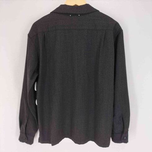 マインデニム MINEDENIM 24AW Salt'n Peppar Wool Open Collar L/S SH メンズ 2