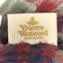 ヴィヴィアンウエストウッドアクセサリー Vivienne Westwood Accessories オーブ刺繍 タータンチェック 切替 ウール フリンジマフラー レディース