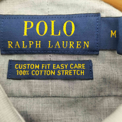 ポロラルフローレン POLO RALPH LAUREN CUSTOM FIT EASY CARE ポニー刺繍 ロングスリーブシャツ メンズ import:M