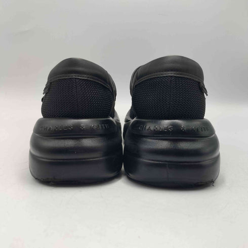 チャールズキース CHARLES & KEITH 24SS Mesh Curved Platform Mary Janes メッシュ カーブプラット フォームメリージェーン プラットフォームシューズ レディース 36