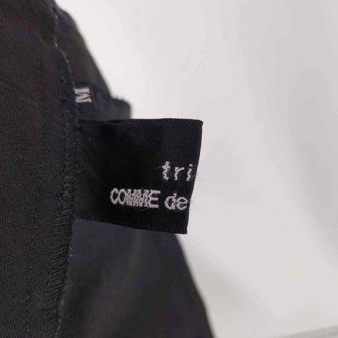トリココムデギャルソン tricot COMME des GARCONS AD2003 パッチワーク ドッキング 異素材切替 花柄 レース ノースリーブ キャミ ワンピース レディース JPN:M
