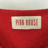 ピンクハウス PINK HOUSE ロゴ ワッペン Vネック ナイロン混ウール セーター ニット レディース