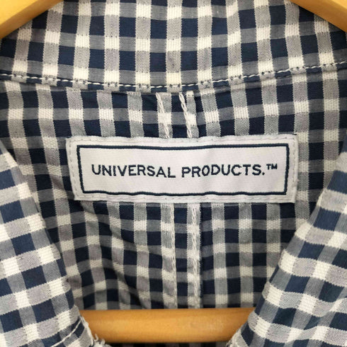ユニバーサルプロダクツ UNIVERSAL PRODUCTS 4ポケット ギンガムチェックシャツ カバーオ―ル メンズ