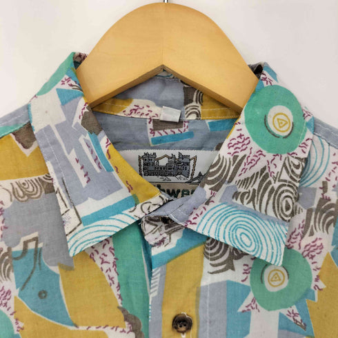 SOUTHWEST ポリレーヨン総柄シャツ メンズ import:M
