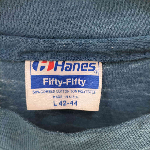 ヘインズ Hanes 80S MADE IN USA fifty fifty フロントプリントTシャツ メンズ import:L
