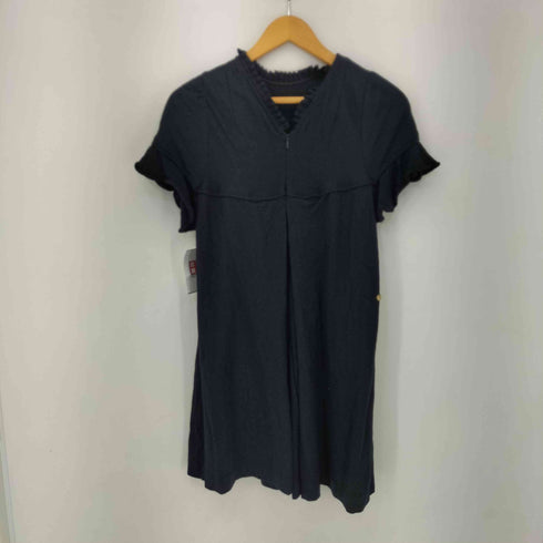 ミュベール MUVEIL ウール フリル S/S ワンピース レディース