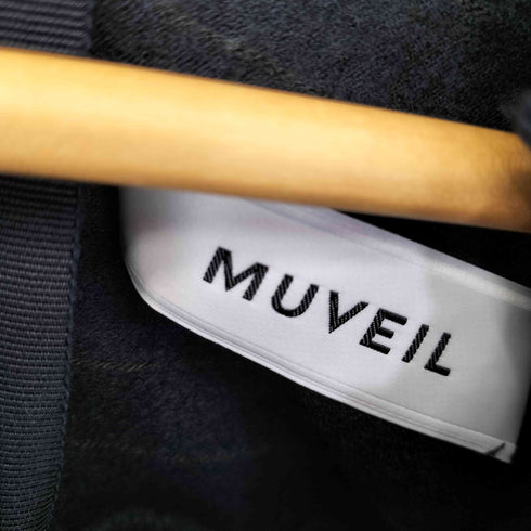 ミュベール MUVEIL ウール フリル S/S ワンピース レディース