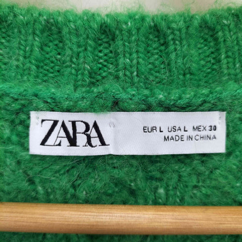 ザラ ZARA クロップドニットカーディガン レディース JPN:L