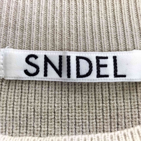 スナイデル snidel パワーショルダーミニニットワンピース レディース FREE