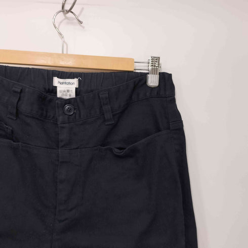 プランテーション Plantation ウエストゴム デニムクロップドパンツ NVY レディース JPN:M