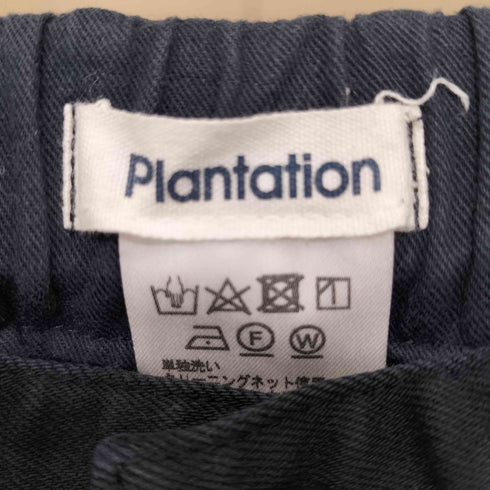 プランテーション Plantation ウエストゴム デニムクロップドパンツ NVY レディース JPN:M
