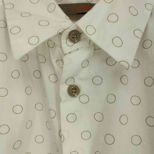 ステューシー Stussy 00s MADE IN USA ドット柄半袖シャツ メンズ L