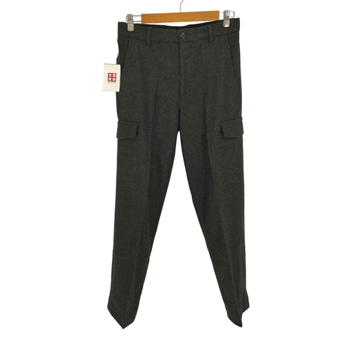バナナリパブリック BANANA REPUBLIC 90-00S レーヨン混 フェルト ウール カーゴパンツ メンズ 30/32