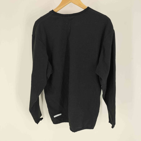 ナイキ NIKE 00S 銀タグ THERMA-FIT 刺繍 スウッシュ フリース クルーネック L/S Tシャツ メンズ import:M