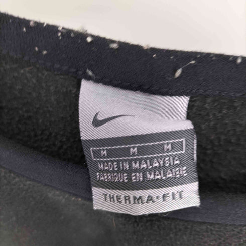 ナイキ NIKE 00S 銀タグ THERMA-FIT 刺繍 スウッシュ フリース クルーネック L/S Tシャツ メンズ import:M