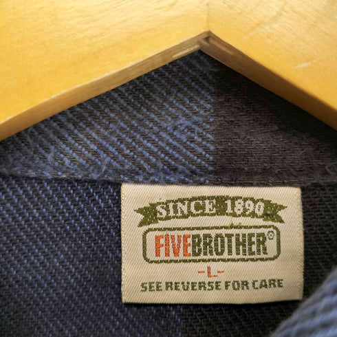 ファイブブラザー FIVE BROTHER 90S バッファローチェックネルシャツ メンズ JPN:L