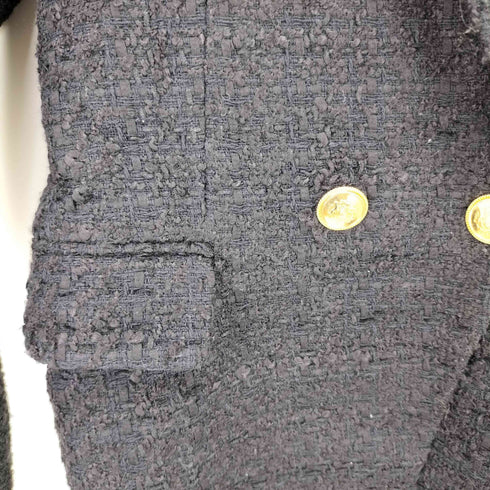 ザラ ZARA ボタンディティール付きテクスチャー入り生地ブレザー レディース JPN:XS