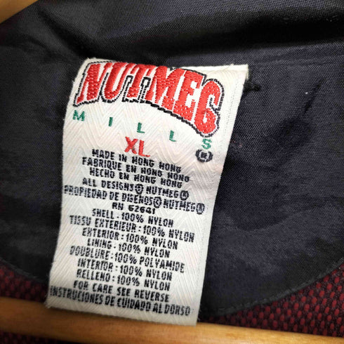 ナツメグ NUTMEG チームロゴ刺繍ナイロンジップブルゾン メンズ XL