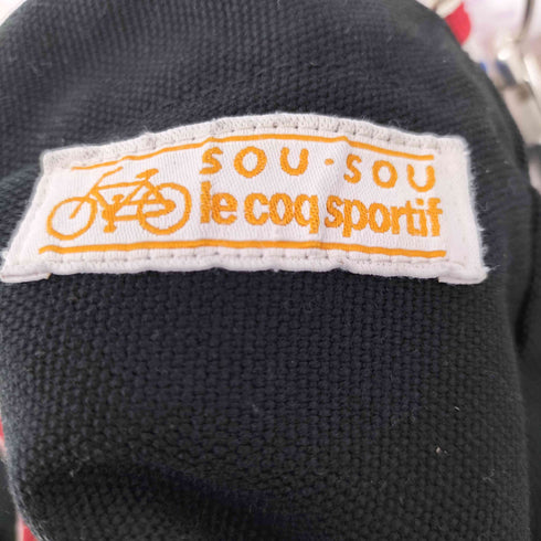 ルコック スポルティフ le coq sportif サイクルプリント2wayキャンバストートバッグ ショルダーバッグ トリコロール メンズ