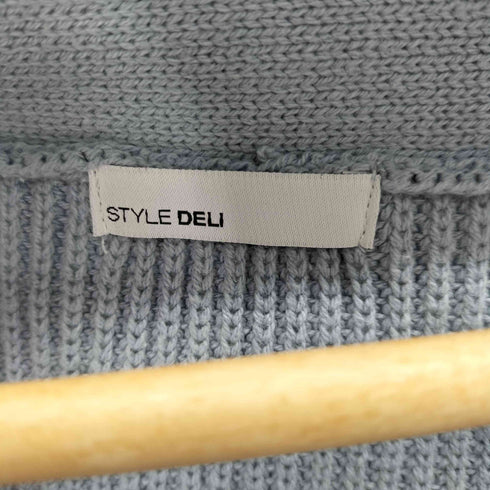 スタイルデリ STYLE DELI 編み込みニットカーディガン レディース