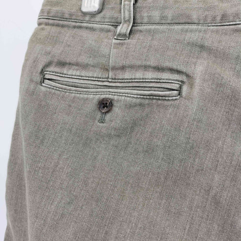 パパス papas コットンポリ ワイドチノパンツ メンズ LL