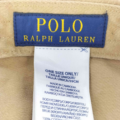 ポロラルフローレン POLO RALPH LAUREN スモールポニー刺繍6パネルキャップ メンズ ONE SIZE