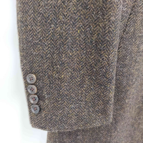 AZABU TAILOR ヘリンボーン柄 2Bウールテーラードジャケット メンズ 046 A