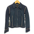 ダナキャランニューヨークジーンズ DKNY JEANS 90S バックデザインデニムジップアップジャケット レディース 4