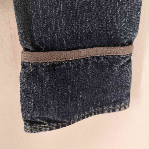 ダナキャランニューヨークジーンズ DKNY JEANS 90S バックデザインデニムジップアップジャケット レディース 4