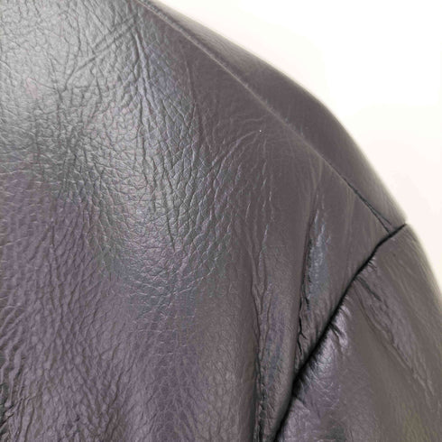 ザラ ZARA LEATHER EFFECT PUFFER JACKET フェイクレザー中綿ジャケット メンズ S