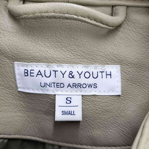 ビューティーアンドユースユナイテッドアローズ BEAUTY & YOUTH UNITED ARROWS シングルシープレザージャケット メンズ S