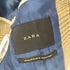 ザラ ZARA 金タグ ガンクラブチェックテーラードジャケット メンズ 46