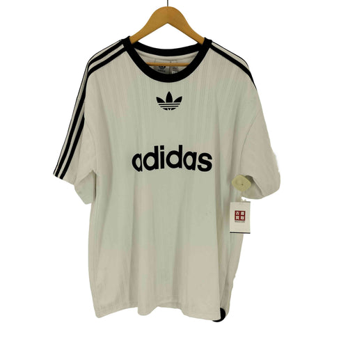 アディダスオリジナルス adidas Originals ホワイト&ブラック ストライプ Tシャツ メンズ 2xl