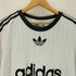 アディダスオリジナルス adidas Originals ホワイト&ブラック ストライプ Tシャツ メンズ 2xl