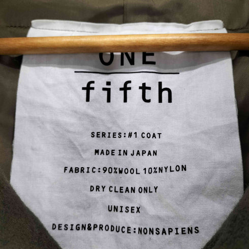 ONE FIFTH ウールスタンドカラーコート メンズ 3