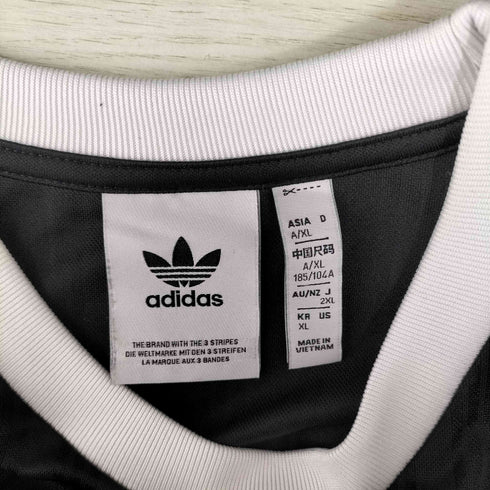 アディダスオリジナルス adidas Originals ホワイト&ブラック ストライプ Tシャツ メンズ xl
