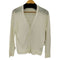 ローレンラルフローレン LAUREN RALPH LAUREN リネン混 バックレースカーディガン レディース import:M